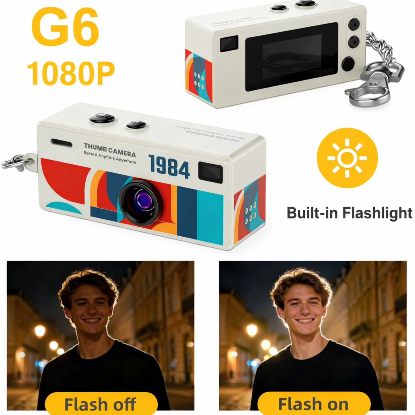 Kodara™ Cámara Retro HD + Flash